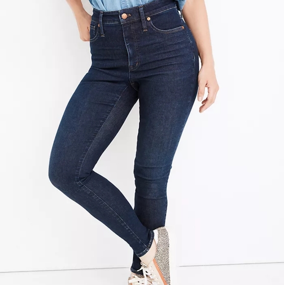 NWT Madewell Curvy High-Rise Skinny Jeans in Orland Wash Size 24 - Picture 1 of 11